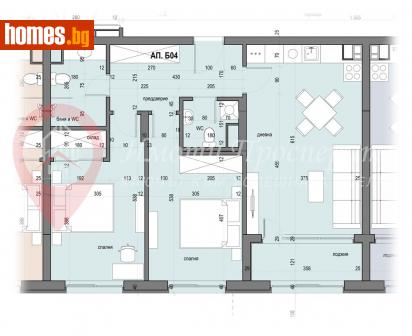 Тристаен, 102m² - Апартамент за продажба - 114883914