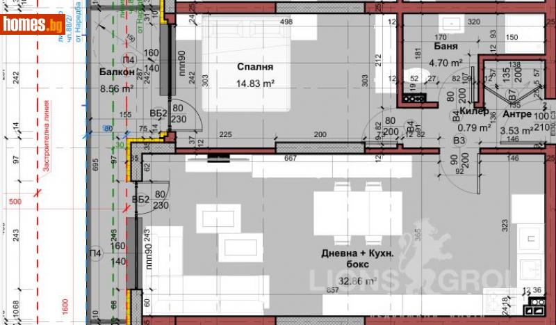 Двустаен, 86m² - Жк. Изгрев, Варна - Апартамент за продажба - LIONS GROUP - 114884086