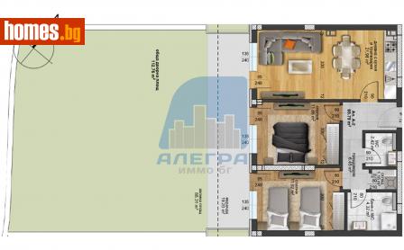 Тристаен, 79m² - Апартамент за продажба - 114884634
