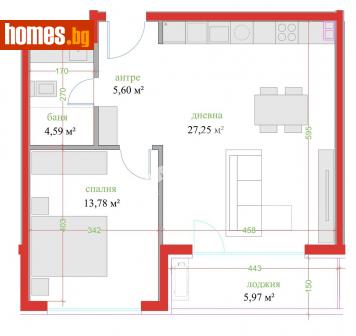 Двустаен, 80m² - Апартамент за продажба - 114885346