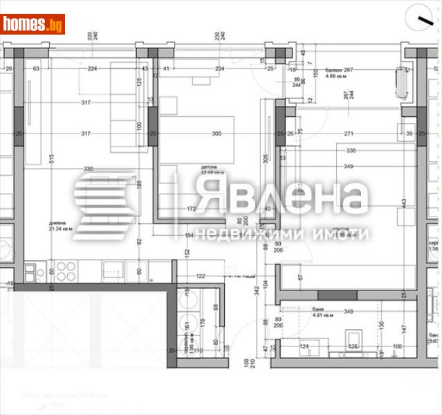 Тристаен, 88m² - Кв. Аспарухово, Варна - Апартамент за продажба - ЯВЛЕНА - 114885535