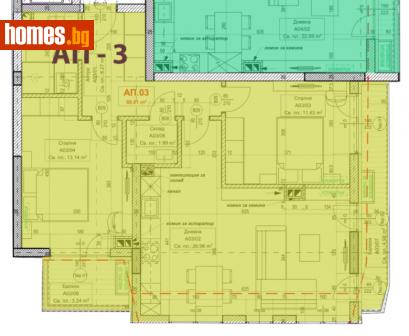 Тристаен, 108m² - Апартамент за продажба - 114887078