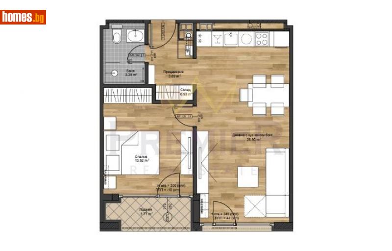 Двустаен, 82m² - Кв. Бояна, София - Апартамент за продажба - ИМОТИ ПРЕМИЕР - 114893189