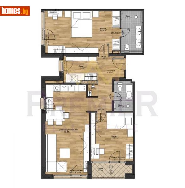 Тристаен, 136m² - Кв. Бояна, София - Апартамент за продажба - ИМОТИ ПРЕМИЕР - 114893195