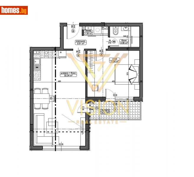 Двустаен, 95m² - Кв. Манастирски Ливади, София - Апартамент за продажба - Vision Real Estate - 114898251