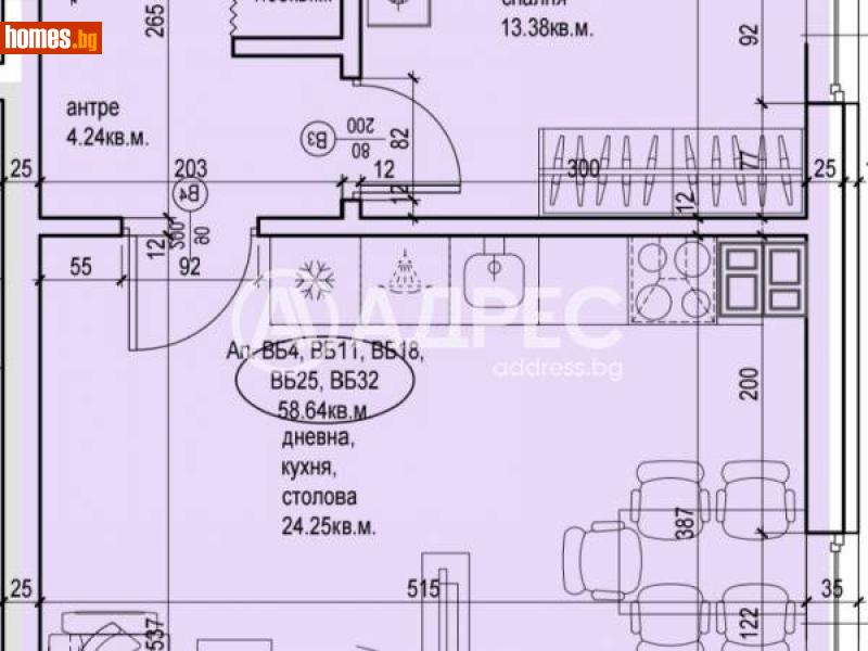 Двустаен, 72m² - Кв. Каменица 2, Пловдив - Апартамент за продажба - АДРЕС НЕДВИЖИМИ ИМОТИ - 114899993