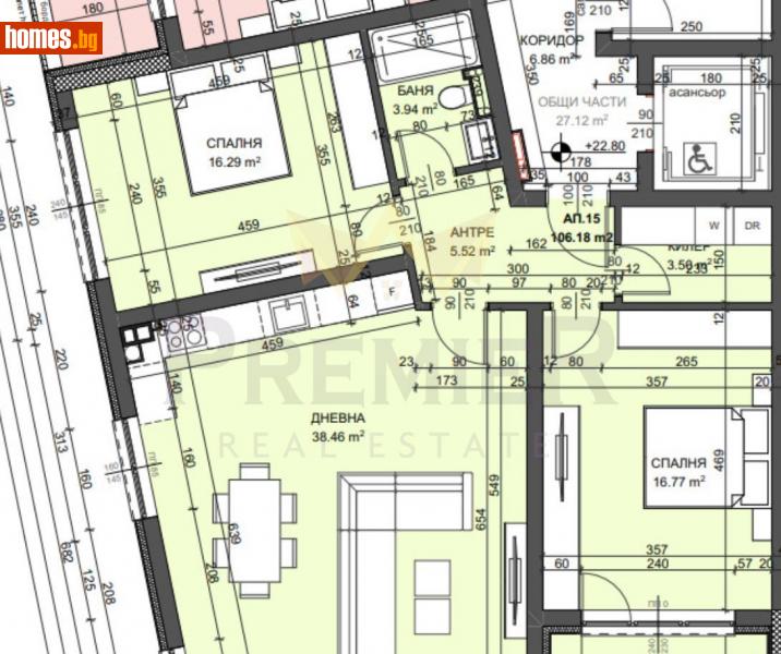 Тристаен, 123m² - Жк. Възраждане, Варна - Апартамент за продажба - ИМОТИ ПРЕМИЕР - 114904599