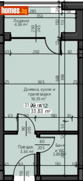 Едностаен, 43m² -  Сарафово, Бургас - Апартамент за продажба - Сарафово Недвижимост - 114914335