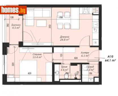 Двустаен, 75m² - Апартамент за продажба - 114915826