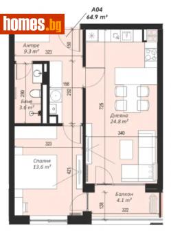 Двустаен, 76m² - Апартамент за продажба - 114915869