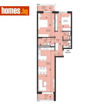 Тристаен, 123m² - Апартамент за продажба - 114915905