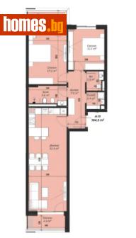 Тристаен, 123m² - Апартамент за продажба - 114915966