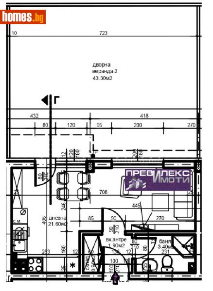 Едностаен, 83m² - Жк. Христо Смирненски, Пловдив - Апартамент за продажба - Превилекс имоти ЕООД - 114930330