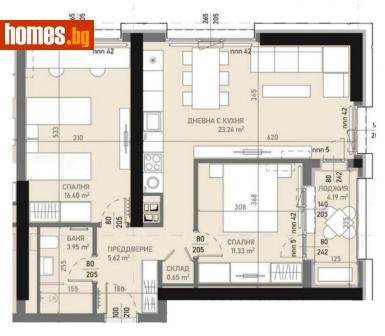 Тристаен, 96m² - Апартамент за продажба - 114930472