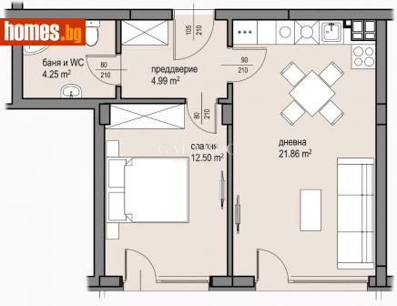 Двустаен, 96m² - Апартамент за продажба - 114932137