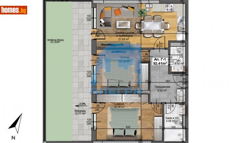 Тристаен, 93m² - Жк. Христо Смирненски, Пловдив - Апартамент за продажба - Alegra ImmoBG - 114958069