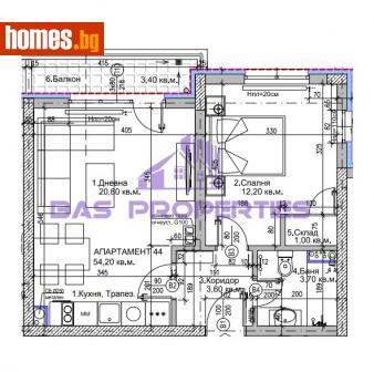 Двустаен, 61m² - Апартамент за продажба - 114972405