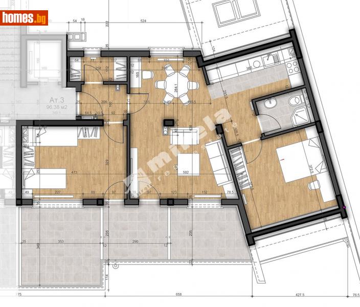 Тристаен, 124m² - София, София - град - Апартамент за продажба - МИРЕЛА - 114973719