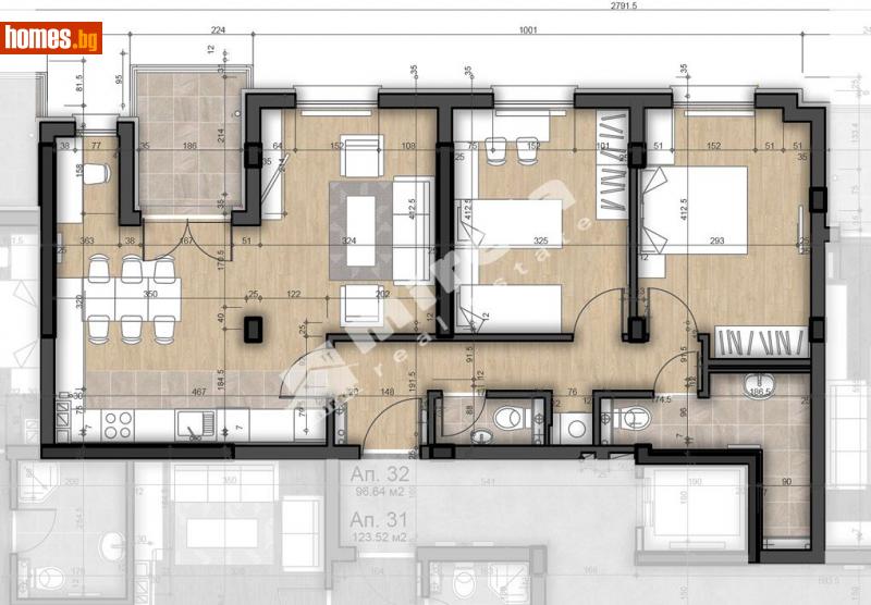 Тристаен, 123m² - София, София - град - Апартамент за продажба - МИРЕЛА - 114973804