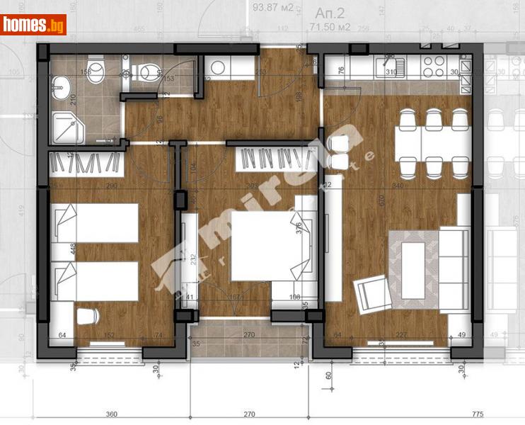 Тристаен, 92m² - София, София - град - Апартамент за продажба - МИРЕЛА - 114973829