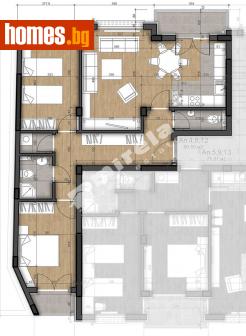 Тристаен, 116m² - Апартамент за продажба - 114973834