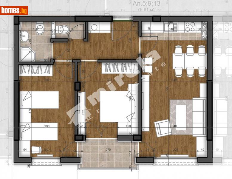 Тристаен, 96m² - София, София - град - Апартамент за продажба - МИРЕЛА - 114973839