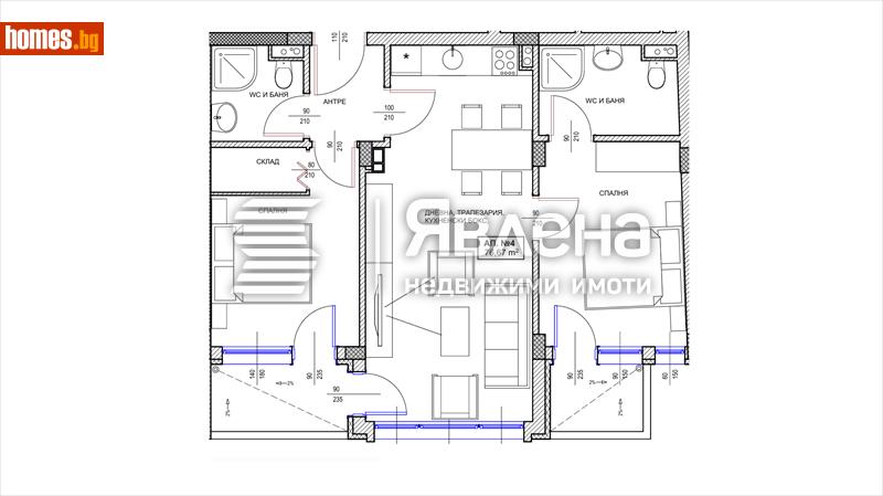 Тристаен, 92m² - Гр.Поморие, Бургас - Апартамент за продажба - ЯВЛЕНА - 114974090