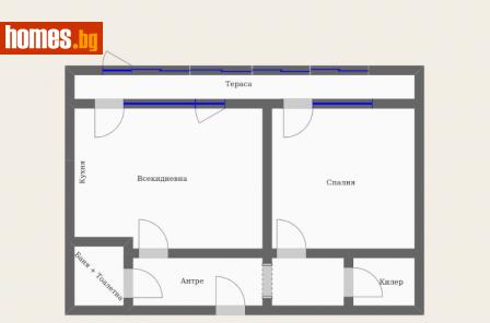 Двустаен, 50m² - Апартамент за продажба - 114974609