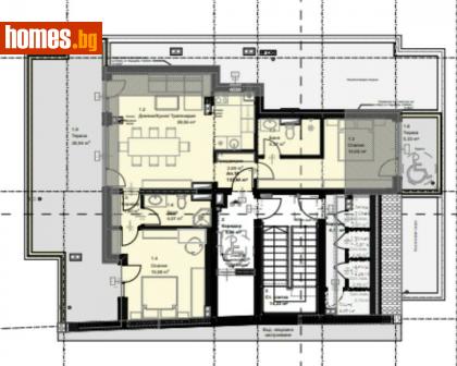 Тристаен, 159m² - Апартамент за продажба - 114975125