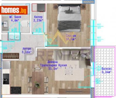 Двустаен, 75m² - Апартамент за продажба - 114980532