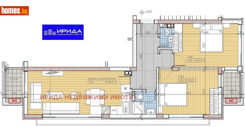 Тристаен, 97m² - Кв. Бояна, София - Апартамент за продажба - Ирида - 114980547