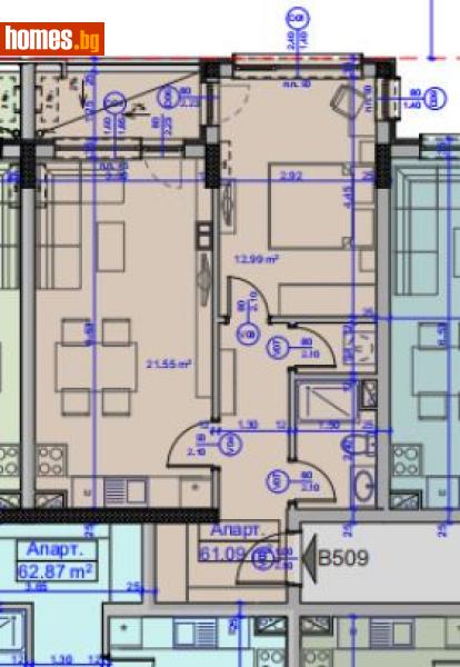 Двустаен, 62m² -  Северна Промишлена Зона, Бургас - Апартамент за продажба - ИМОТИ ПРЕМИЕР - 114980655