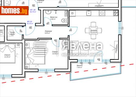Двустаен, 71m² - Апартамент за продажба - 114988049