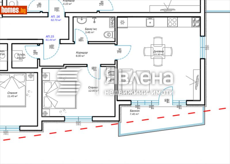 Двустаен, 71m² - Варна, Варна - Апартамент за продажба - ЯВЛЕНА - 114988049