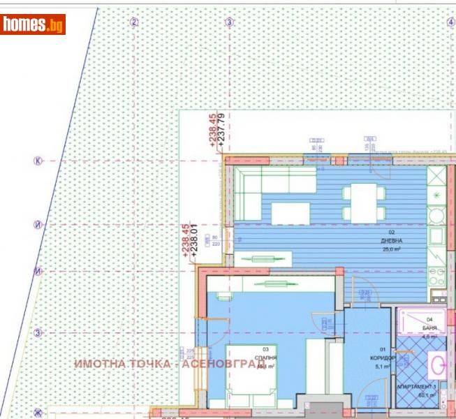 Двустаен, 80m² - Гр.Асеновград, Пловдив - Апартамент за продажба - ИМОТНА ТОЧКА - 114989868