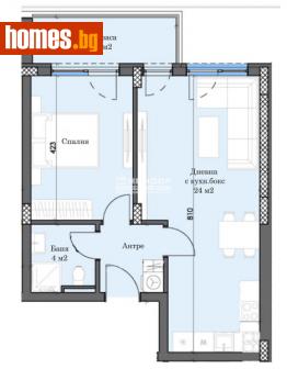 Двустаен, 68m² - Апартамент за продажба - 115002675