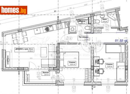 Тристаен, 100m² - Апартамент за продажба - 115013463