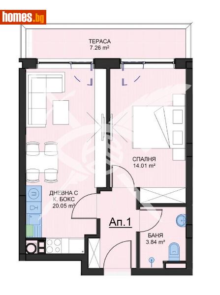 Едностаен, 52m² - Кв. Малинова Долина, София - Апартамент за продажба - ЕКС НВД - 115014197