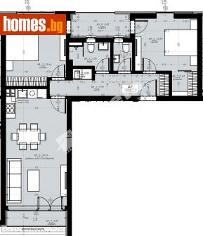 Тристаен, 113m² - Апартамент за продажба - 115027656