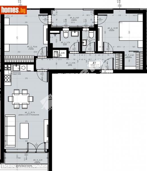 Тристаен, 113m² - София, София - град - Апартамент за продажба - МИРЕЛА - 115027669