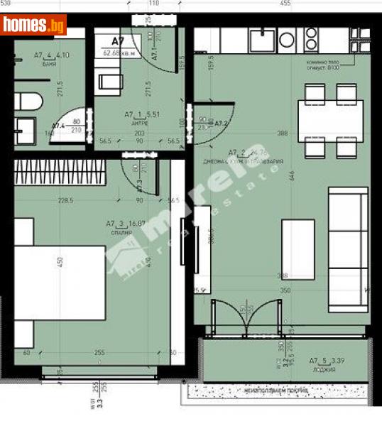 Двустаен, 76m² - София, София - град - Апартамент за продажба - МИРЕЛА - 115027706