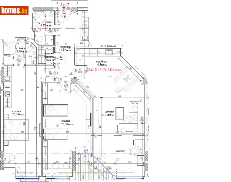 Тристаен, 129m² - Жк. Дружба 1, София - Апартамент за продажба - Calista Estate - 115043429