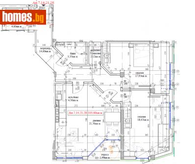 Тристаен, 112m² - Апартамент за продажба - 115043495