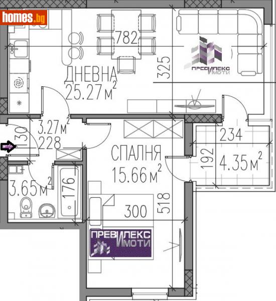 Двустаен, 76m² - Кв. Каменица , Пловдив - Апартамент за продажба - Превилекс имоти ЕООД - 115057779