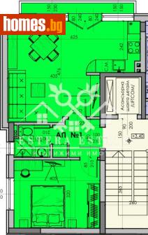 Двустаен, 64m² - Апартамент за продажба - 115067027