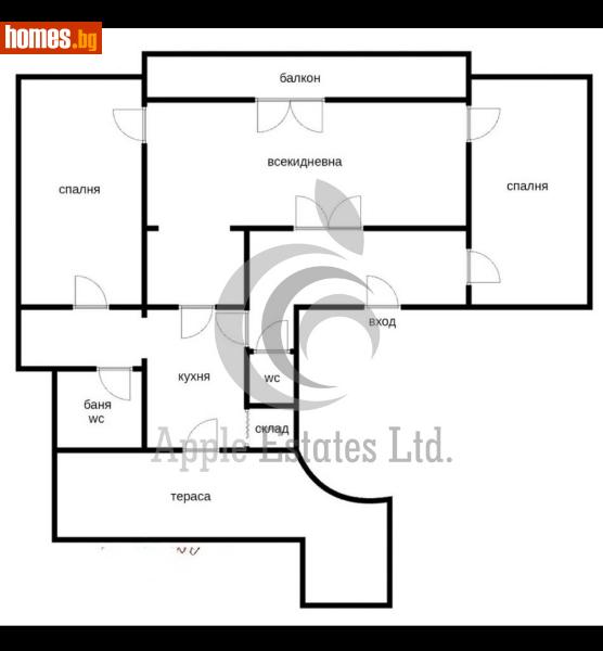 Четиристаен, 172m² -  Център, София - Апартамент за продажба - Apple Estates - 115082781