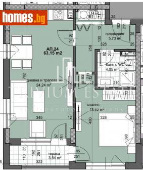 Двустаен, 73m² - Апартамент за продажба - 115109193