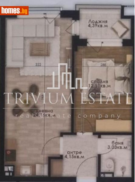 Двустаен, 66m² - Кв. Остромила, Пловдив - Апартамент за продажба - Тrivium Estate - 115109205