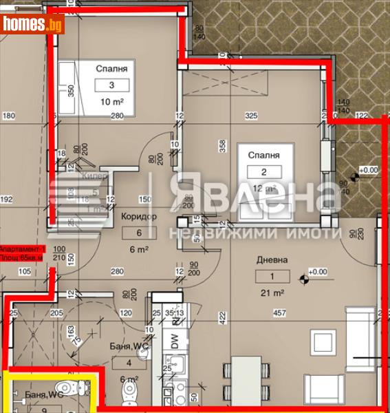 Тристаен, 80m² - Кв. Виница, Варна - Апартамент за продажба - ЯВЛЕНА - 115110319