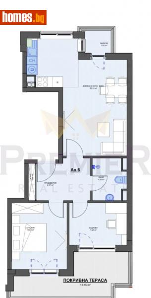 Тристаен, 86m² - Кв. Кръстова Вада, София - Апартамент за продажба - ИМОТИ ПРЕМИЕР - 115117152